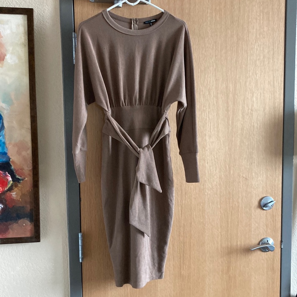 Fashion nova tie waist dress